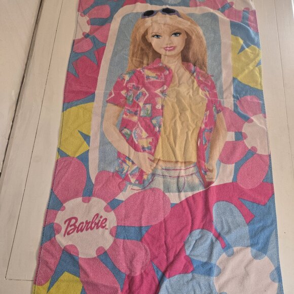 Vintage Barbie Beach Towel 2001 - Picture 1 of 5